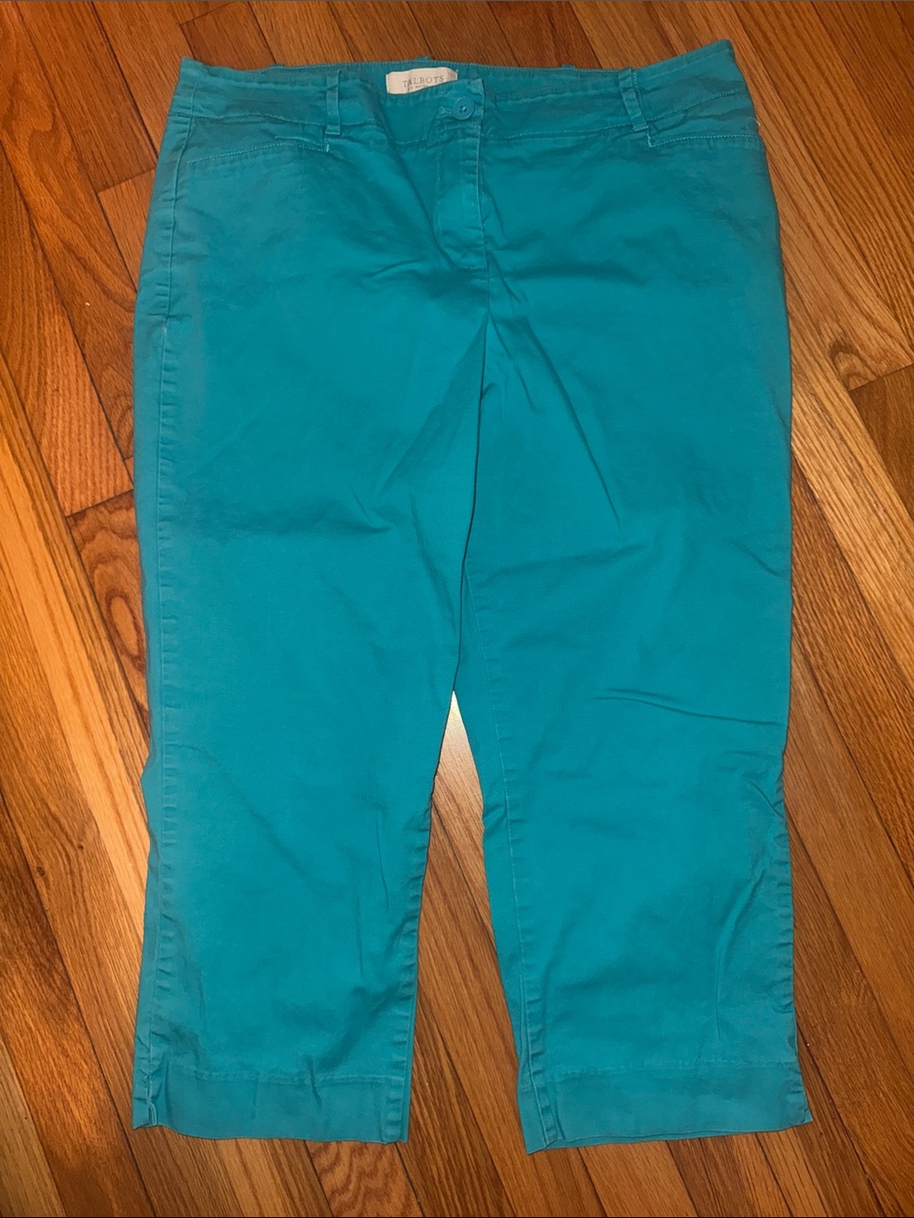 Talbots Turquoise Capri Pants